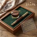 JckscFK™ Heritage-Style Botanical Balm & Elixir Applicator Pen Set, 30ml Nourishing Balm with 10ml Precision Skincare Pen, Mess-Free Moisturizer Tool, Wooden-Look Beauty Gift Set for Dry Skin Care, Cuticle Care & Targeted Application